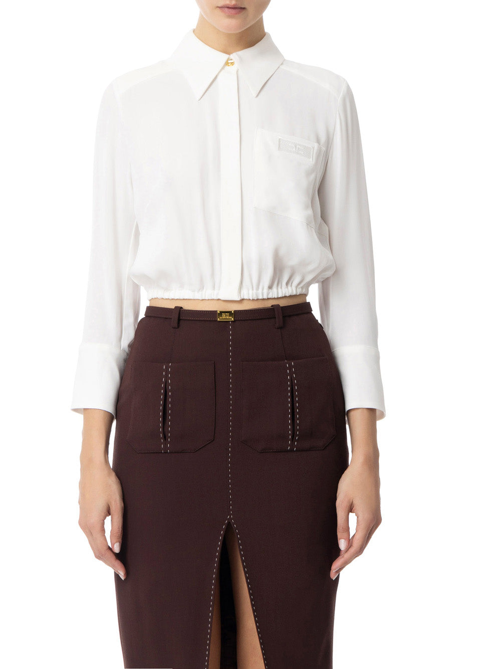 Camicia Elisabetta Franchi da Donna - Avorio