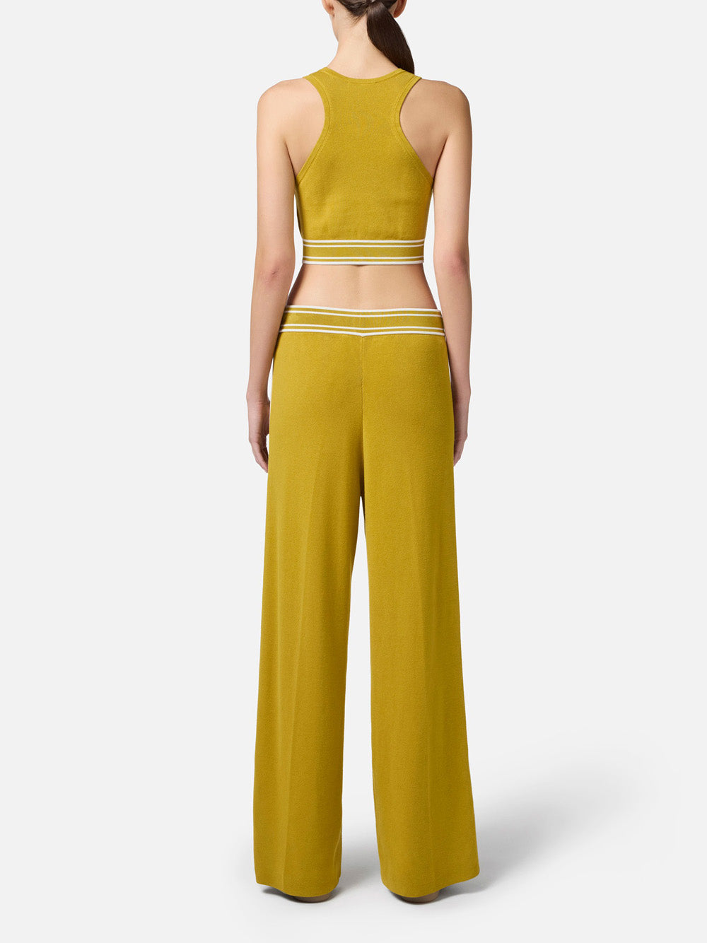 Pantalone Jogger Elisabetta Franchi da Donna - Curry Avorio Giallo