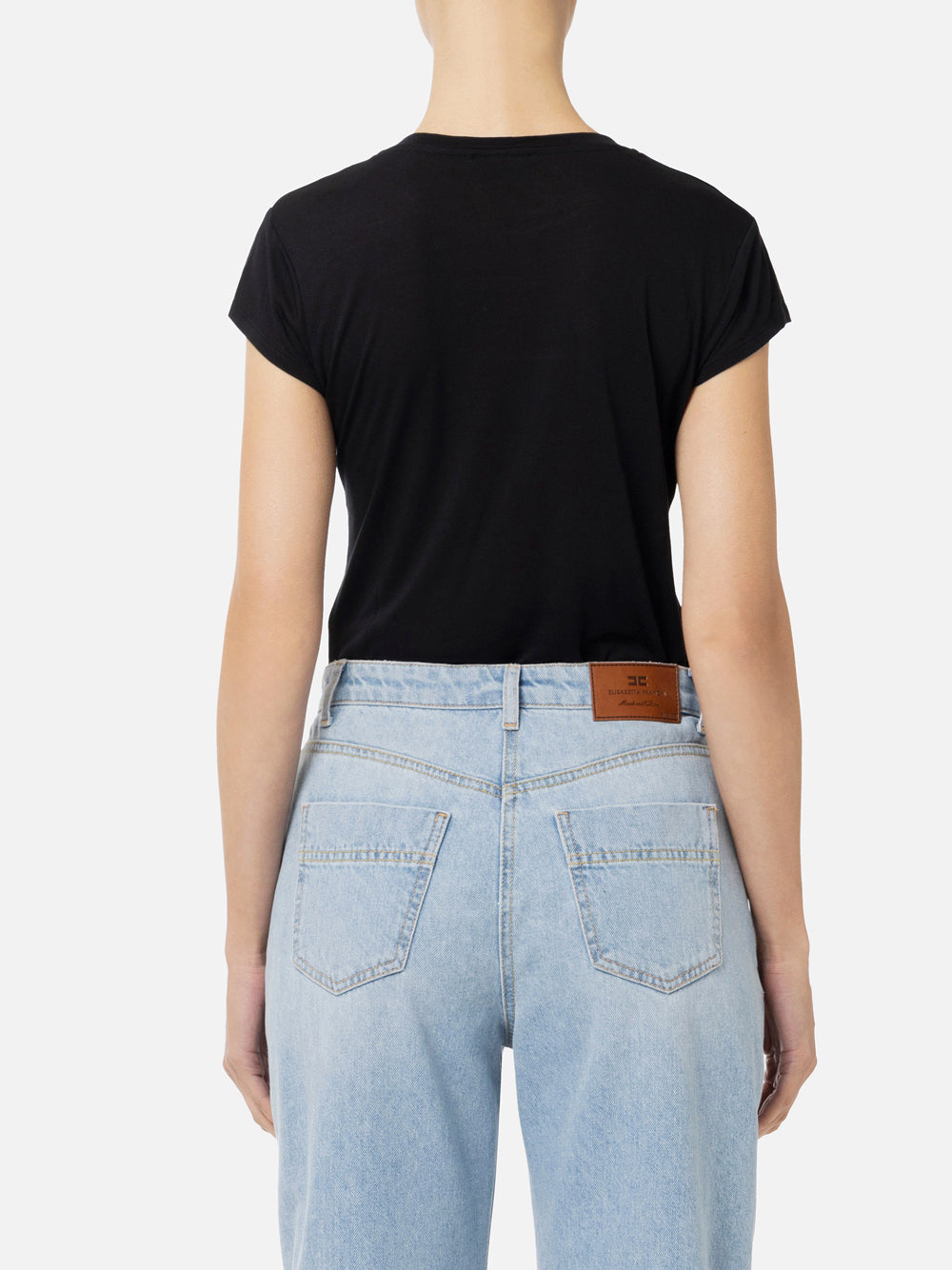 T-shirt Elisabetta Franchi da Donna - Nero