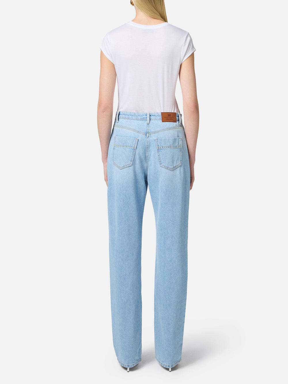 T-shirt Elisabetta Franchi da Donna - Avorio