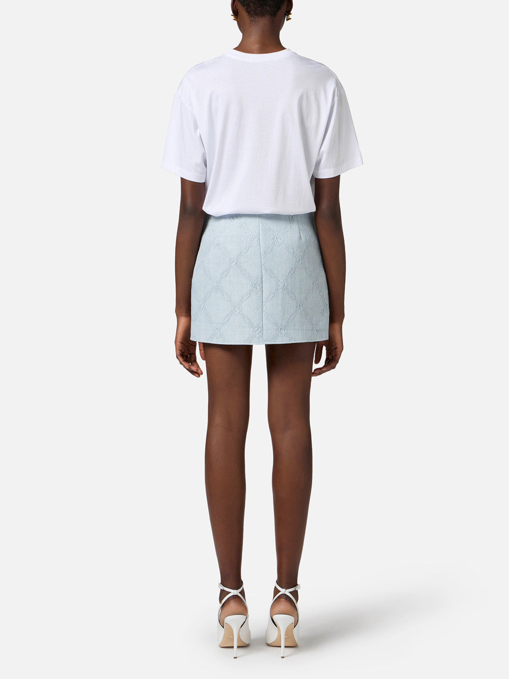 T-shirt Elisabetta Franchi da Donna - Avorio