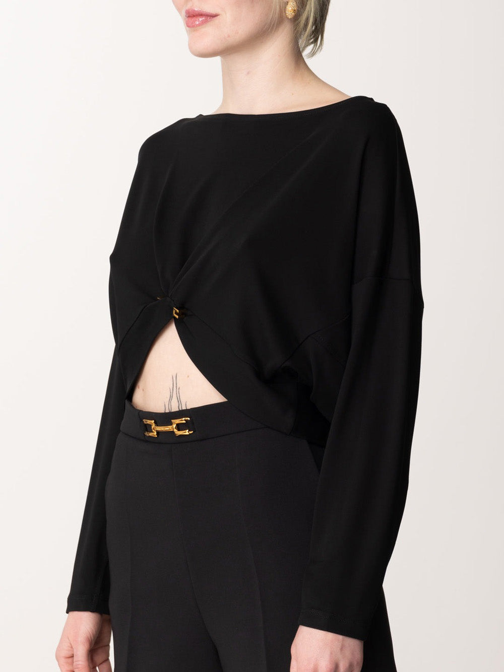 Top Elisabetta Franchi da Donna - Nero