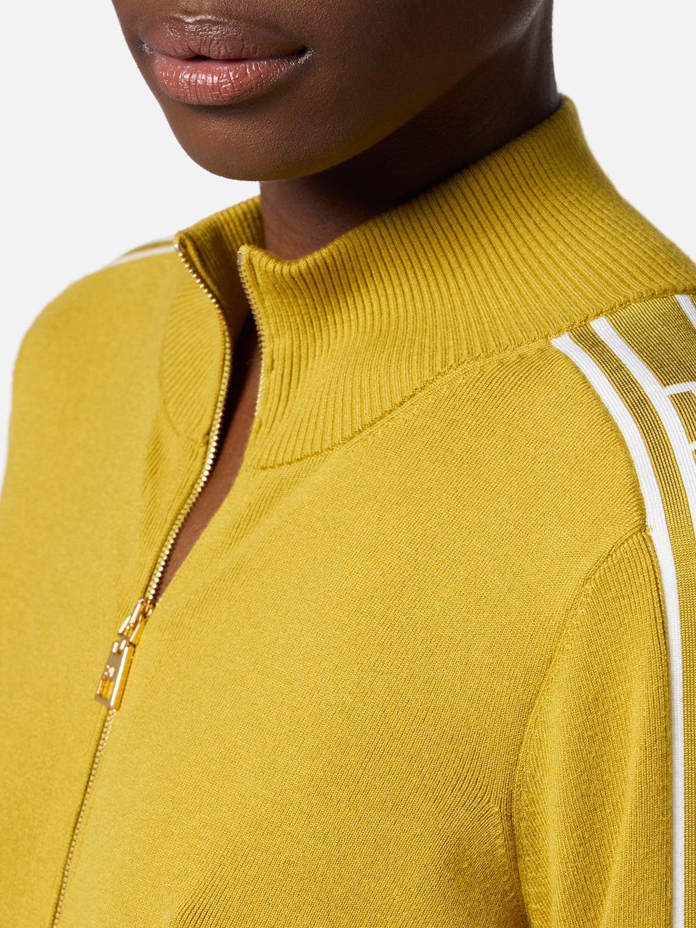 Felpa Zip Elisabetta Franchi da Donna - Giallo