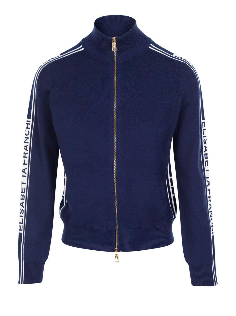 Felpa Zip Elisabetta Franchi da Donna - Blu