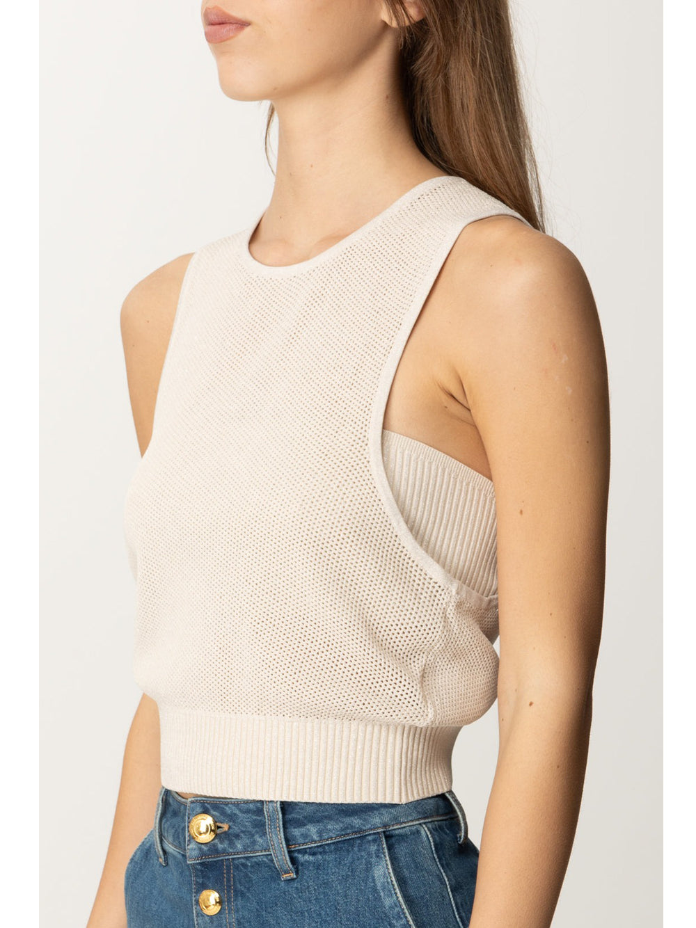 Top Elisabetta Franchi da Donna - Avorio