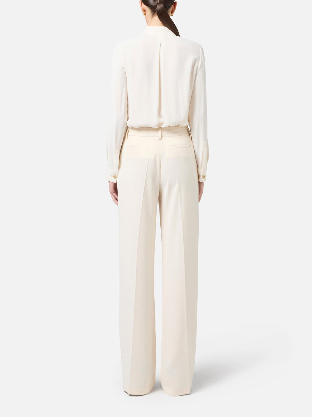 Pantalone Palazzo Elisabetta Franchi da Donna - Avorio
