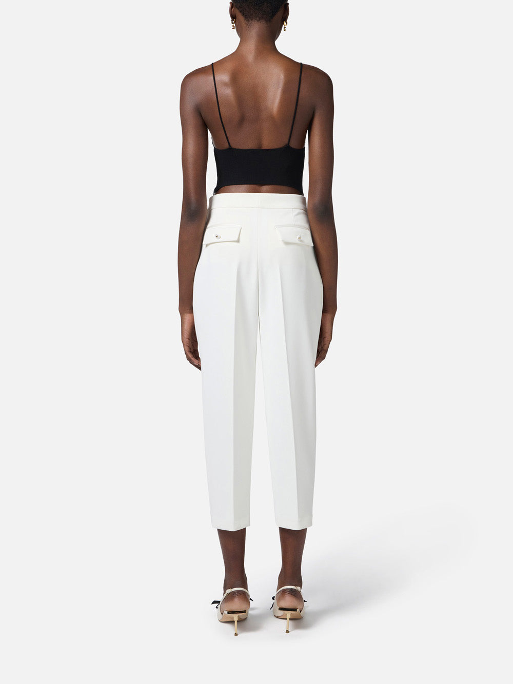 Pantalone Elisabetta Franchi da Donna - Avorio