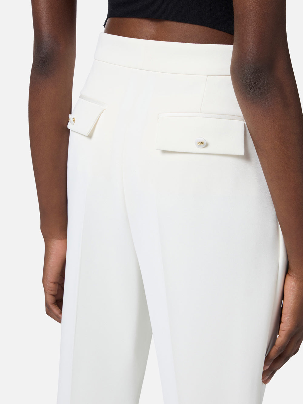 Pantalone Elisabetta Franchi da Donna - Avorio