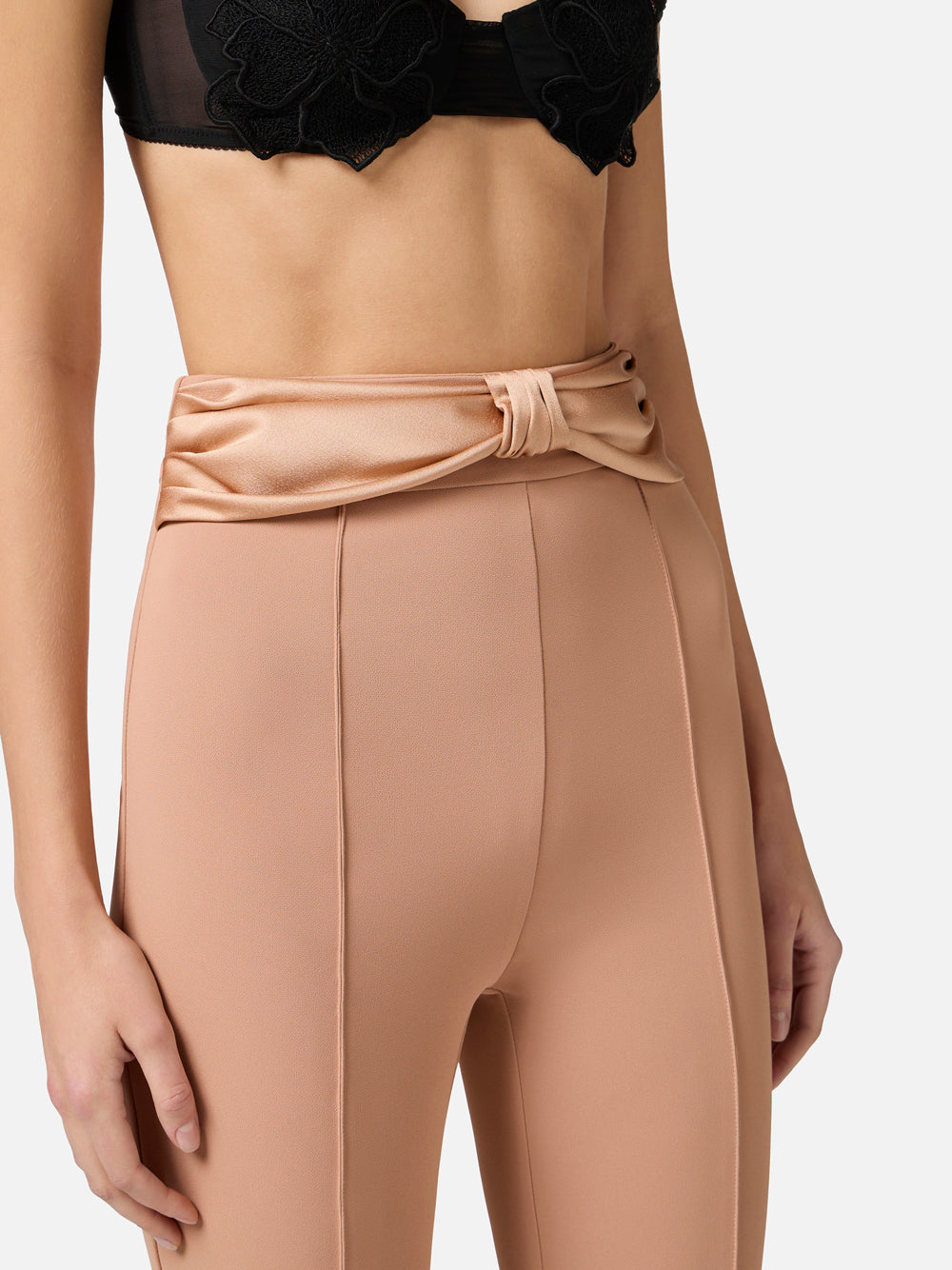 Pantalone Zampa Elisabetta Franchi da Donna - Nudo Beige