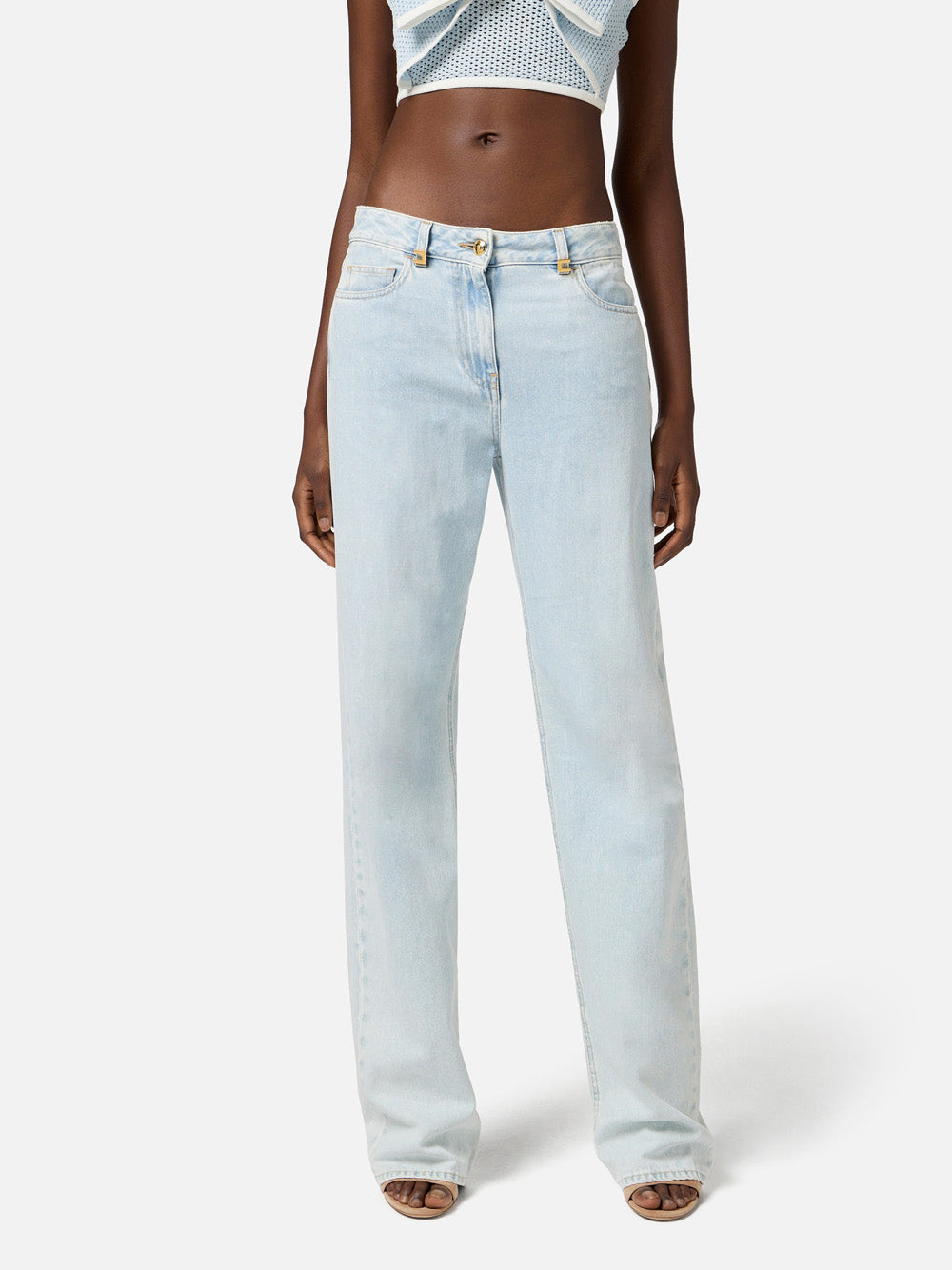 Jeans Wide Elisabetta Franchi da Donna - Denim