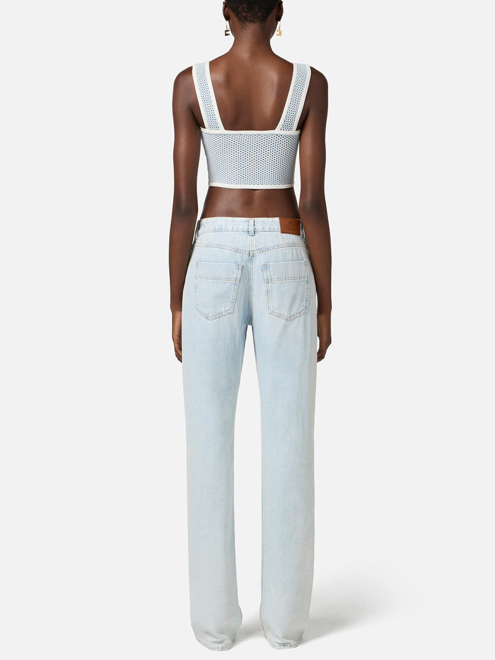 Jeans Wide Elisabetta Franchi da Donna - Denim