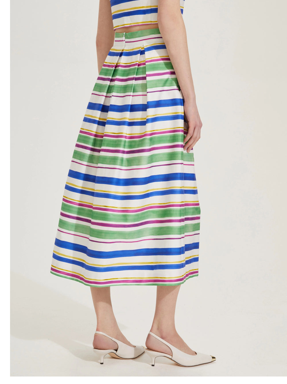 Gonna Longuette Emme Marella Imprint da Donna - Multicolore