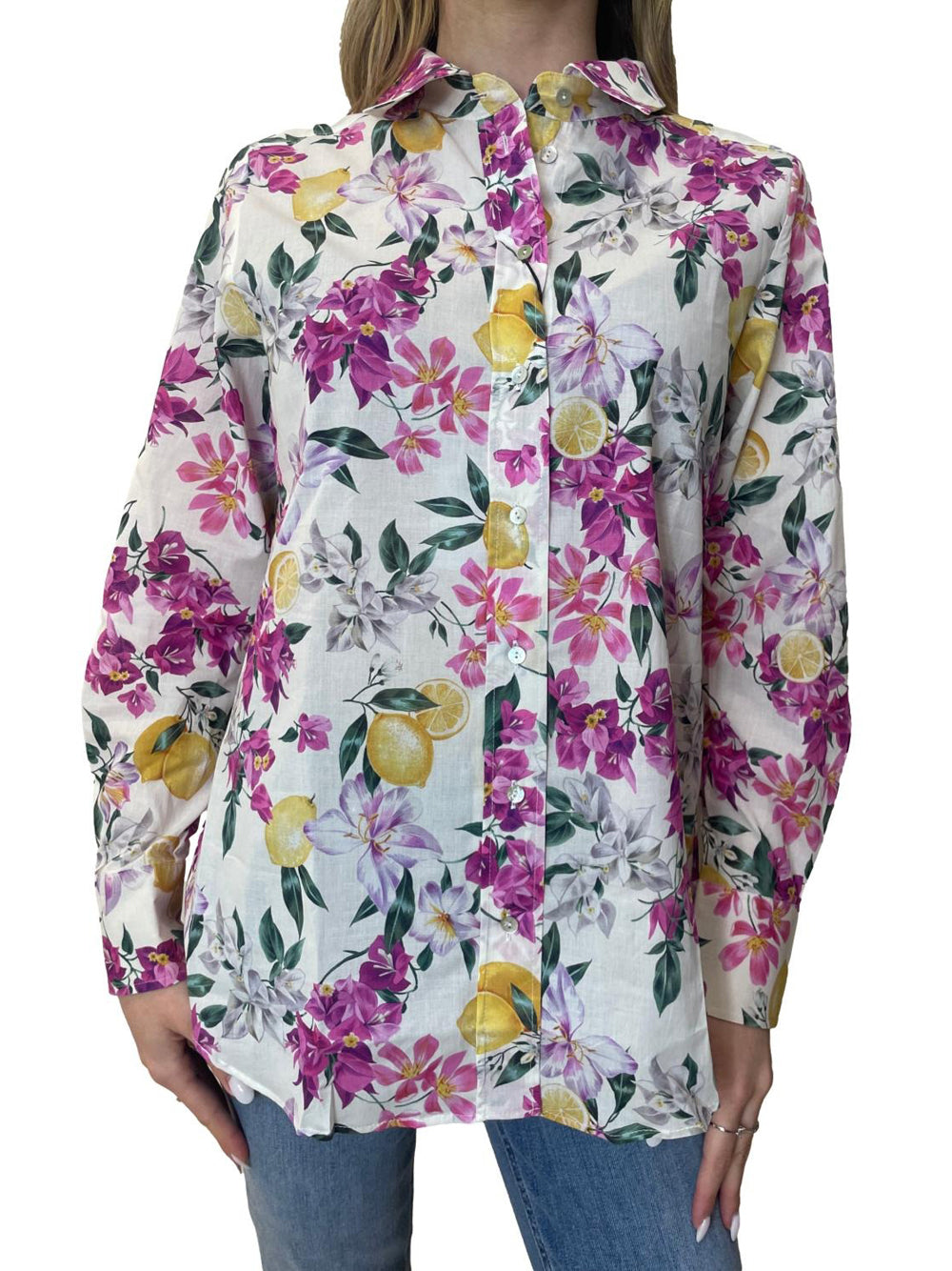 Camicia Fantasia Emme Marella Tritone da Donna - Floreale Multicolore