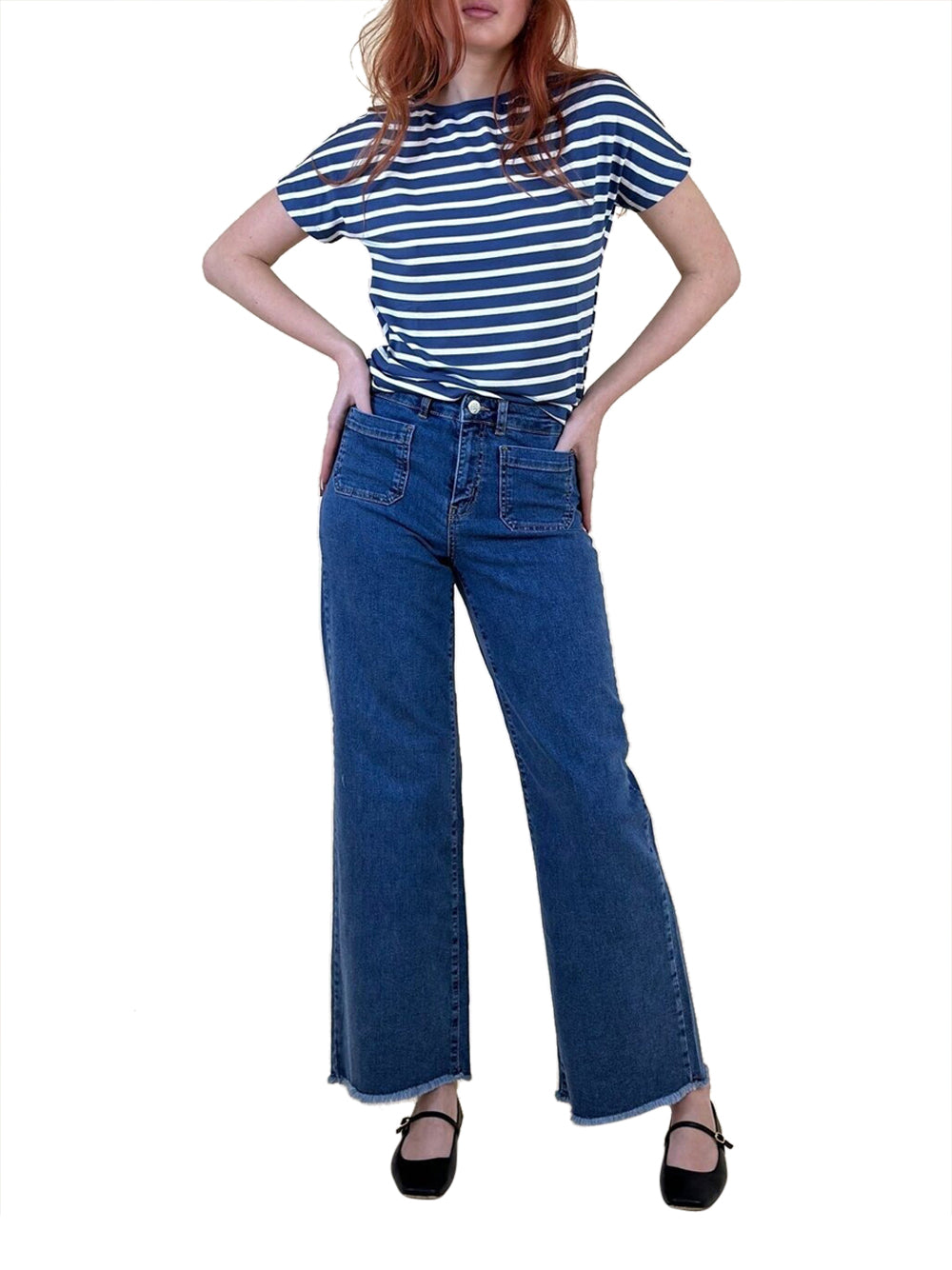 Jeans Wide Emme Marella Palma da Donna - Denim