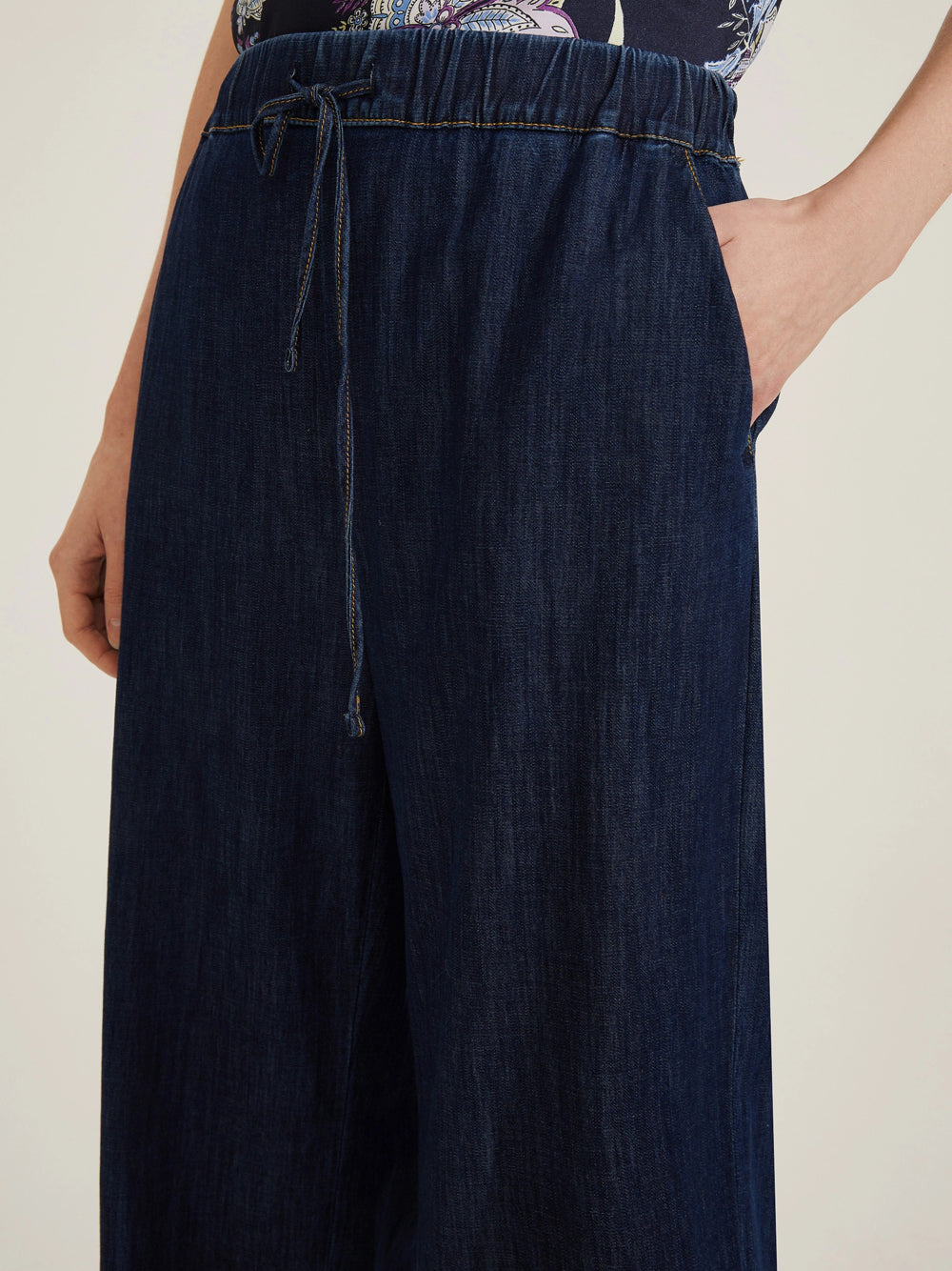 Jeans Wide Emme Marella Fingere da Donna - Denim