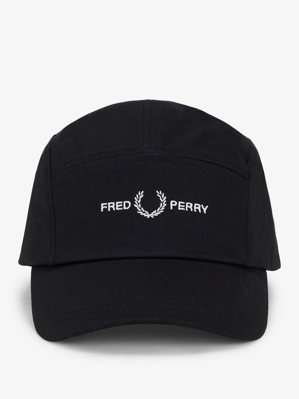 Berretto con Visiera Fred Perry 5 Panel Flp Twill Unisex - Nero