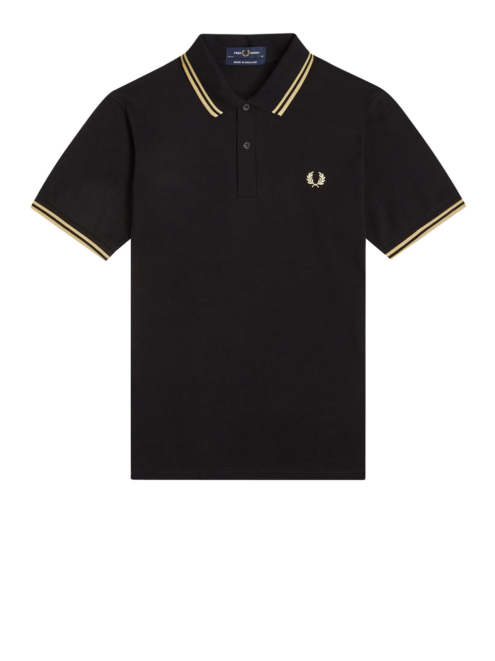 Polo Fred Perry Twin Tipped da Uomo - Nero