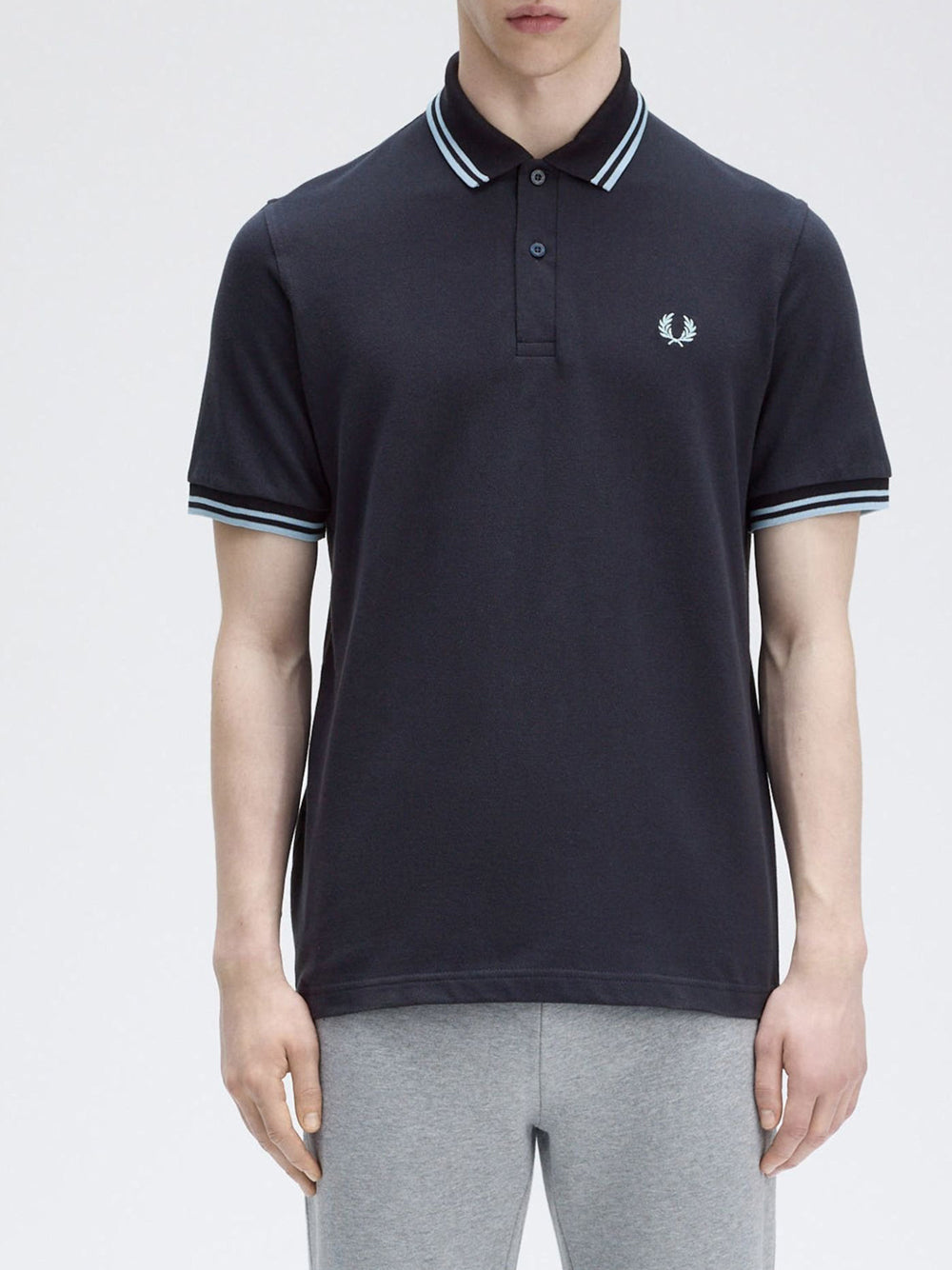 Polo Fred Perry Twin Tipped da Uomo - Blu