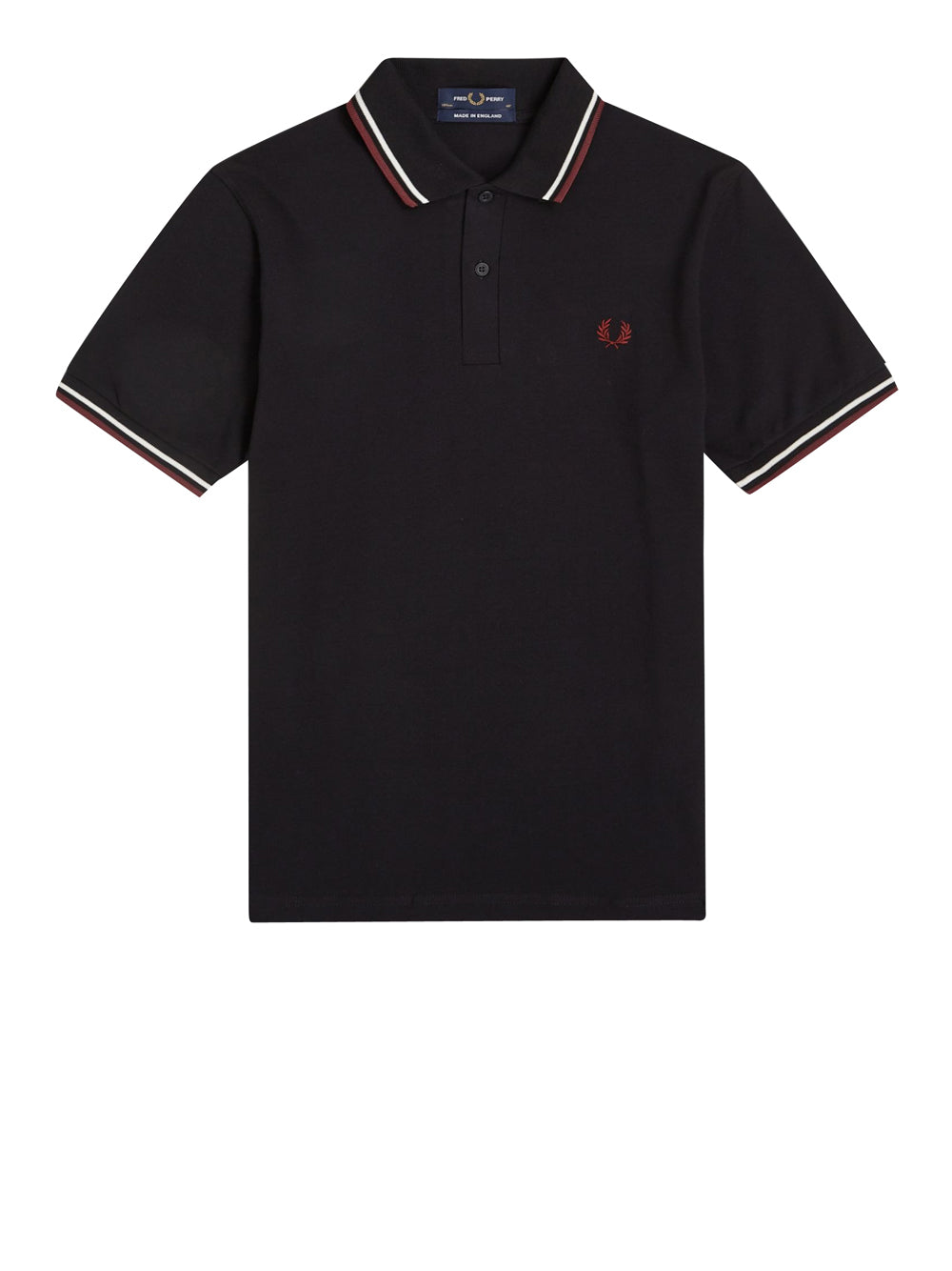 Polo Fred Perry Twin Tipped da Uomo - Nero