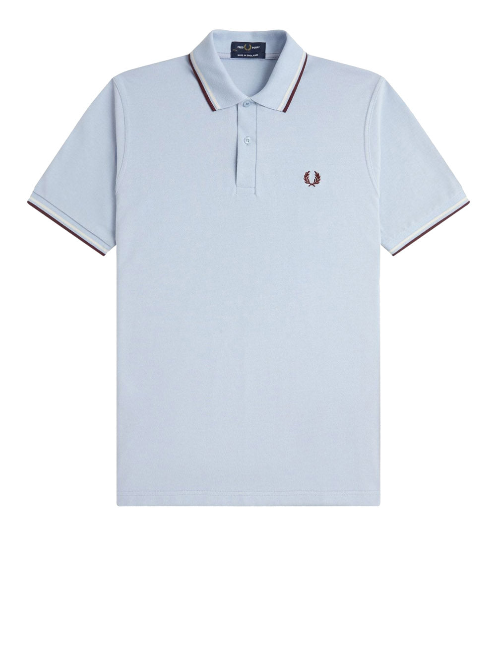 Polo Fred Perry Twin Tipped da Uomo - Celeste