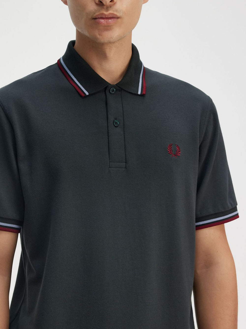 Polo Fred Perry Twin Tipped da Uomo - Verde