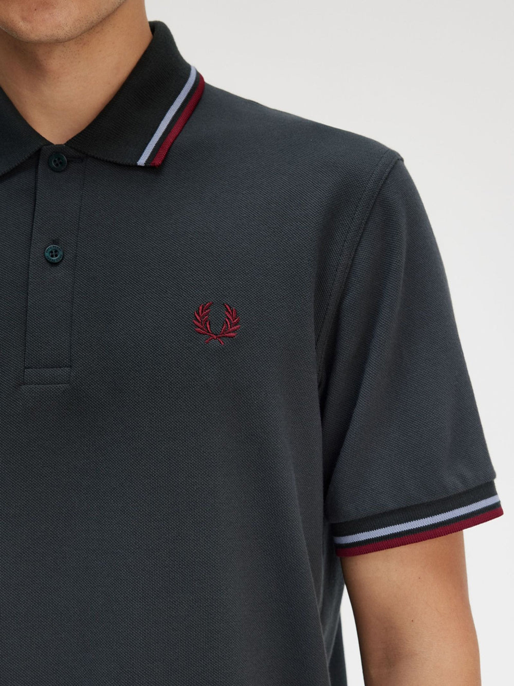 Polo Fred Perry Twin Tipped da Uomo - Verde