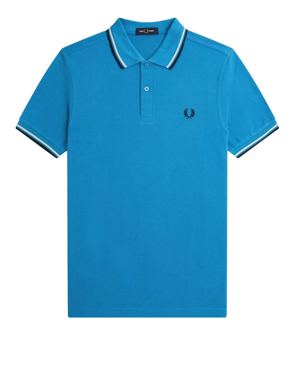 Polo Fred Perry Twin Tipped da Uomo - Blu