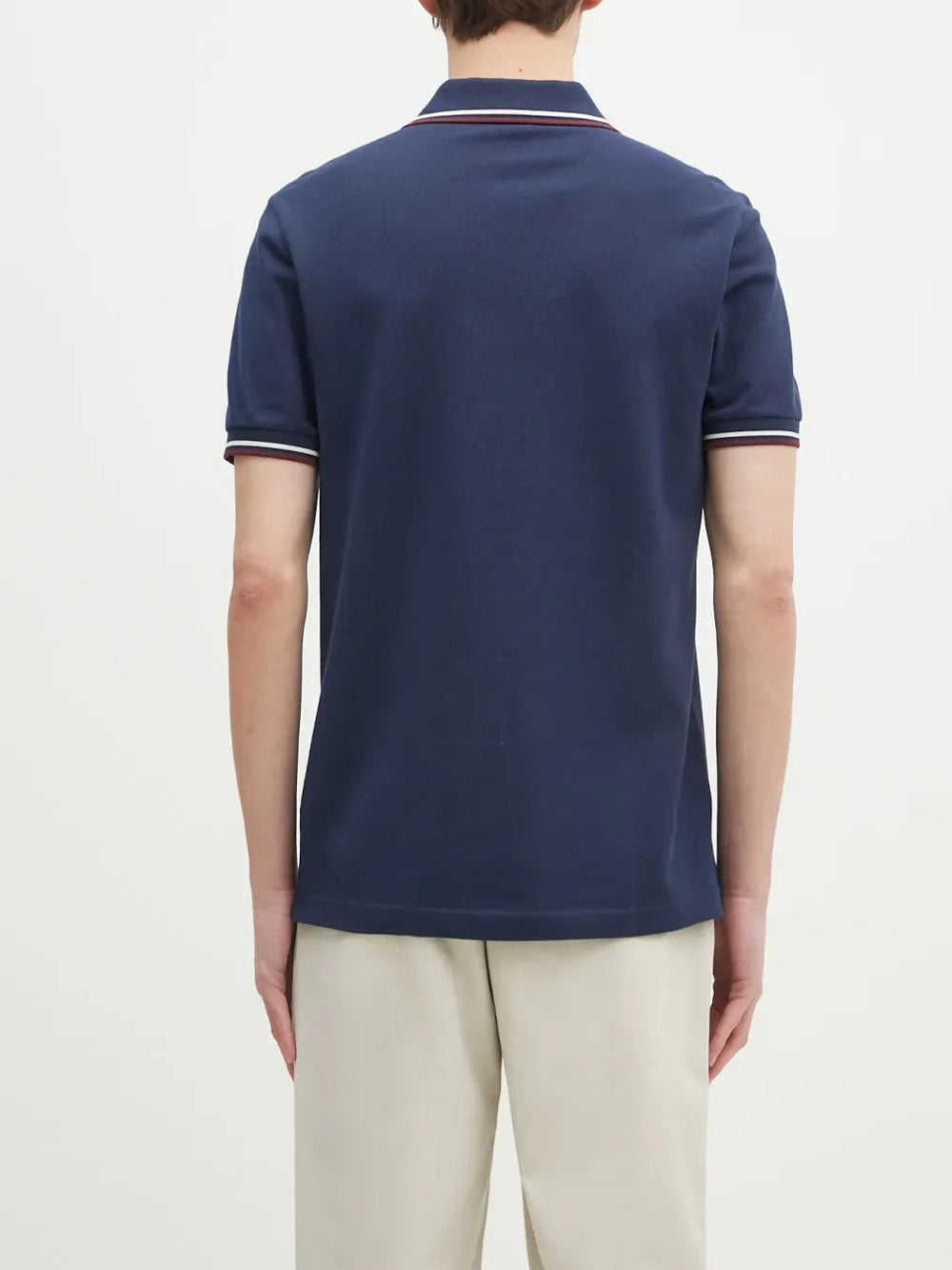 Polo Fred Perry Twin Tipped da Uomo - Blu
