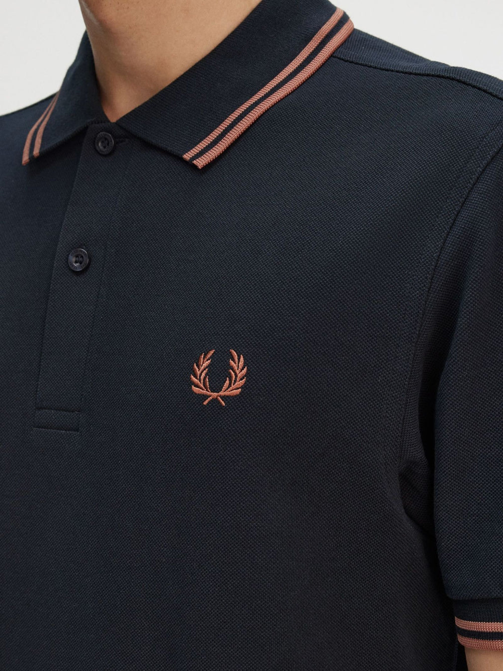 Polo Fred Perry Twin Tipped da Uomo - Blu