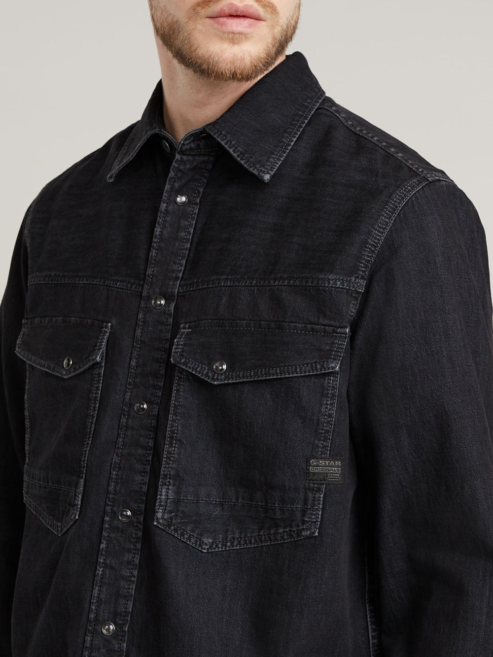 Camicia Jeans G-star da Uomo - Nero