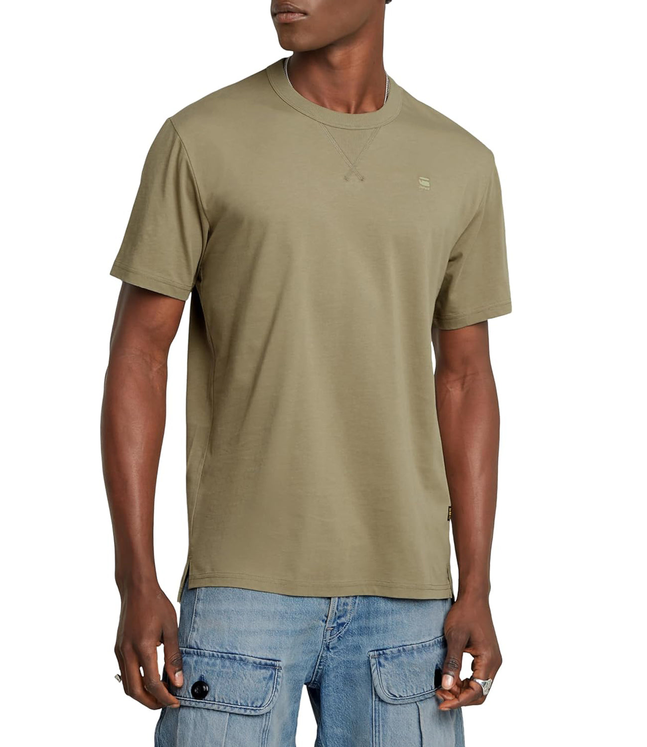 G-Star T-shirt Nifous R T Uomo Mod. D24449-336 6057 Ensis Green
