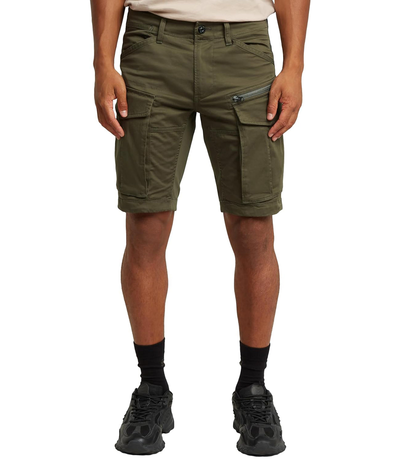 G-Star Bermuda Rovic Zip Regular Short Uomo Mod. D26214-5126 1260 Gs Grey