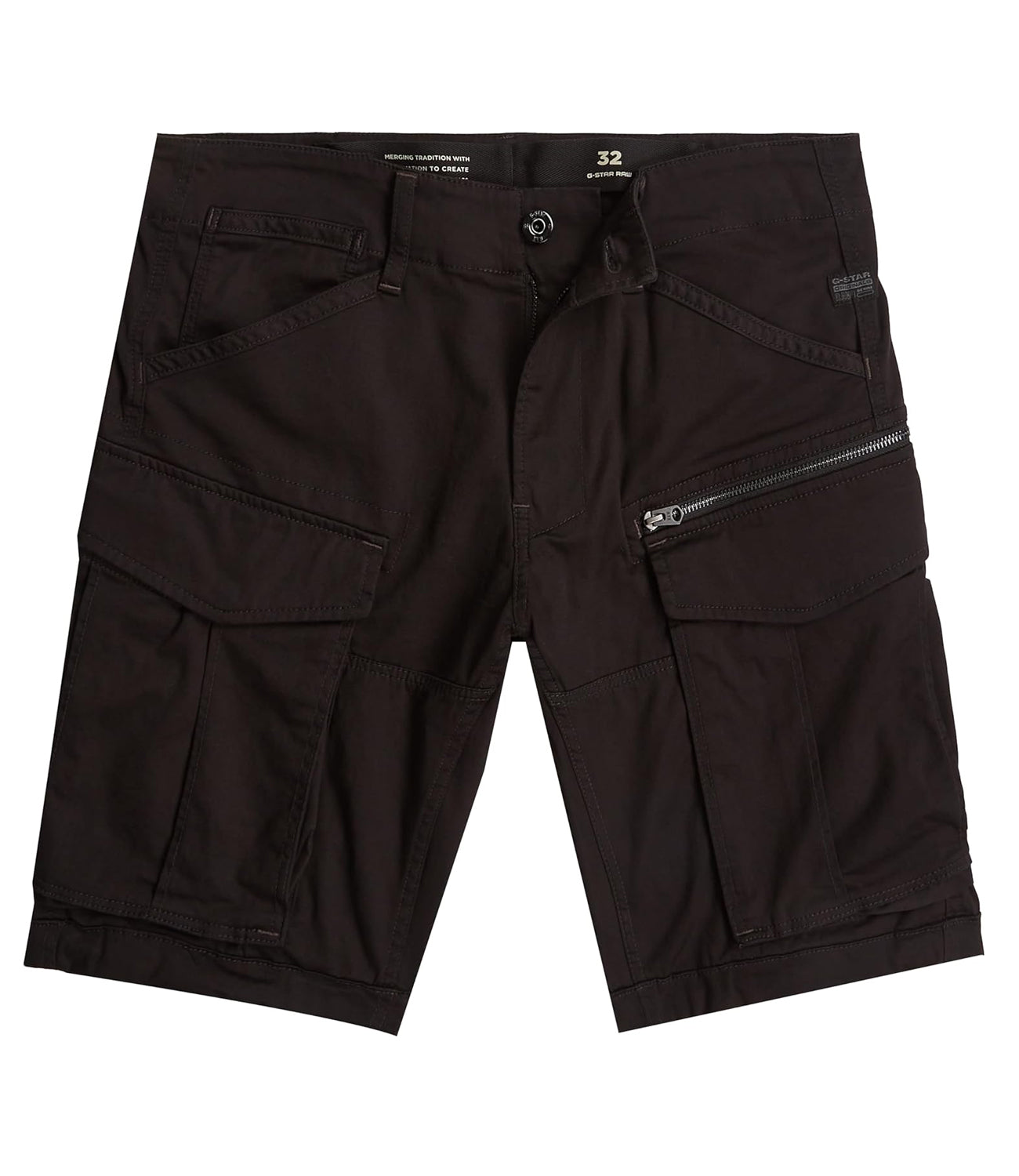G-Star Bermuda Rovic Zip Regular Short Uomo Mod. D26214-5126 6484 Dk Black
