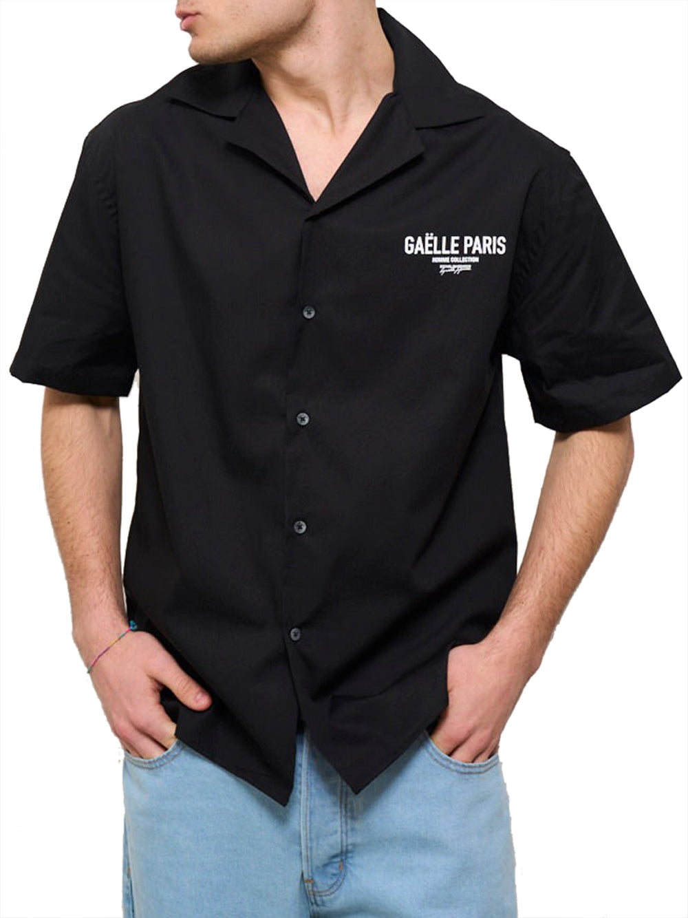 Gaëlle Paris Camicia Casual Gaelle da Uomo - Nero