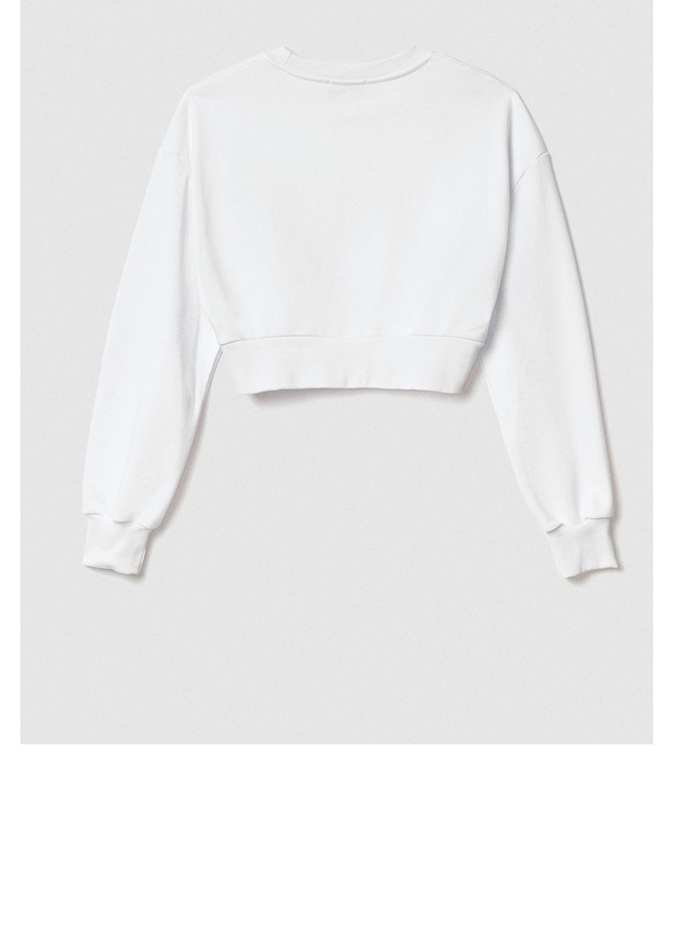 Gaëlle Paris Felpa Gaelle Crop da Donna - Bianco