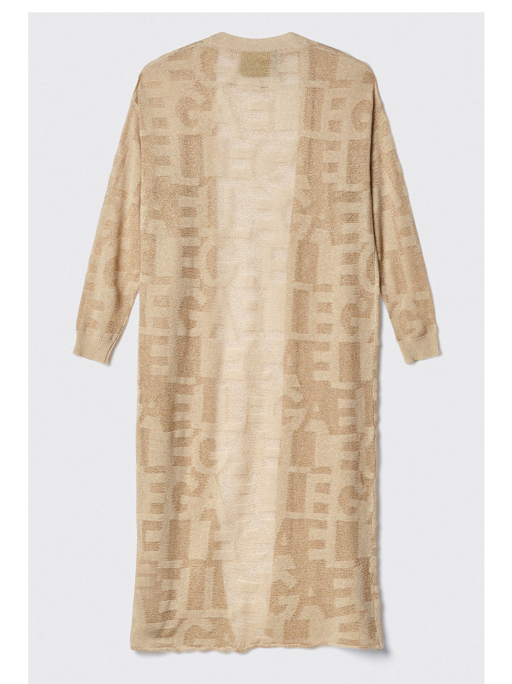 Gaëlle Paris Cardigan lungo Gaelle da Donna - Beige