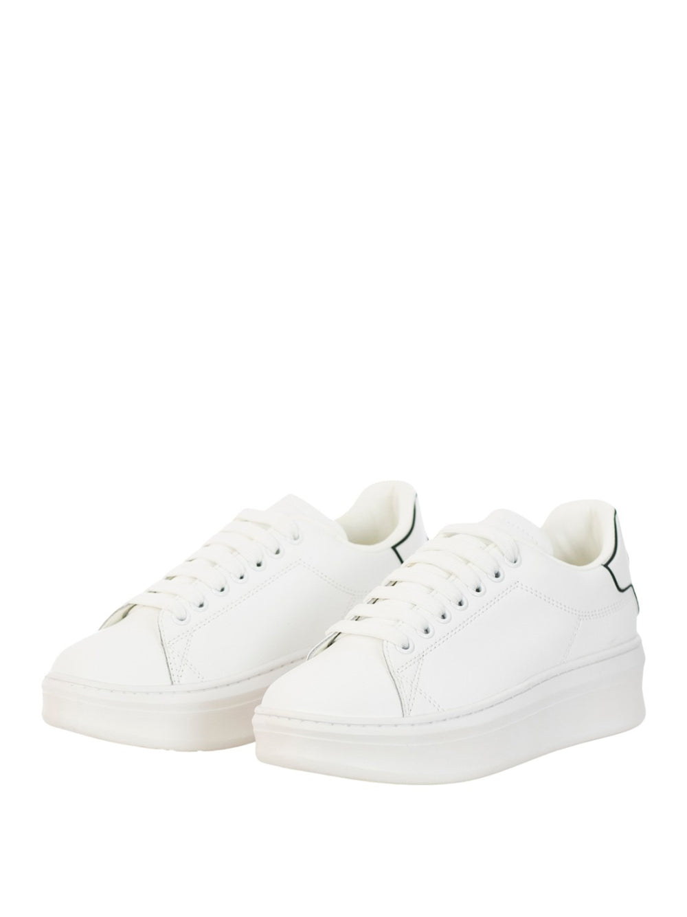 Gaëlle Paris Sneakers Gaelle Addict In Action Leather da Donna - Bianco