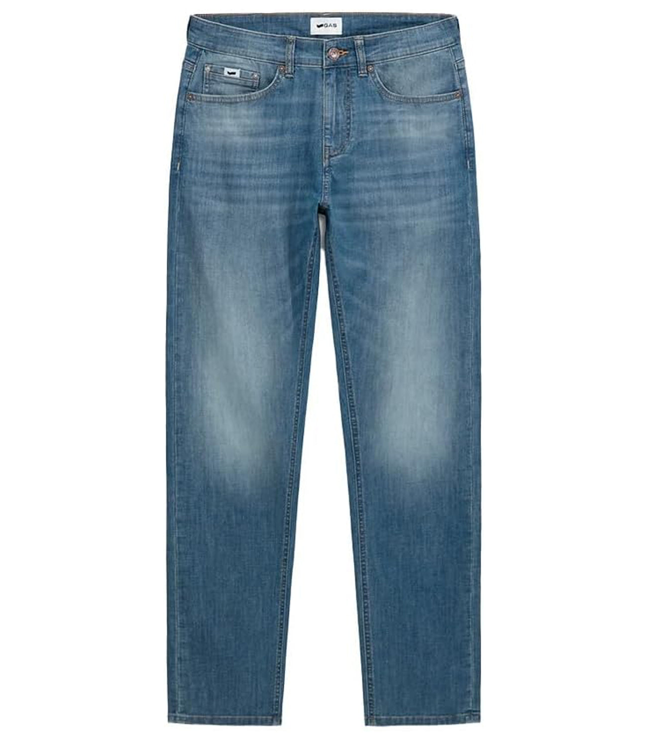 GAS Jeans Uomo Mod. ALBERT SIMPLE REV B0442 25MM Denim Blu