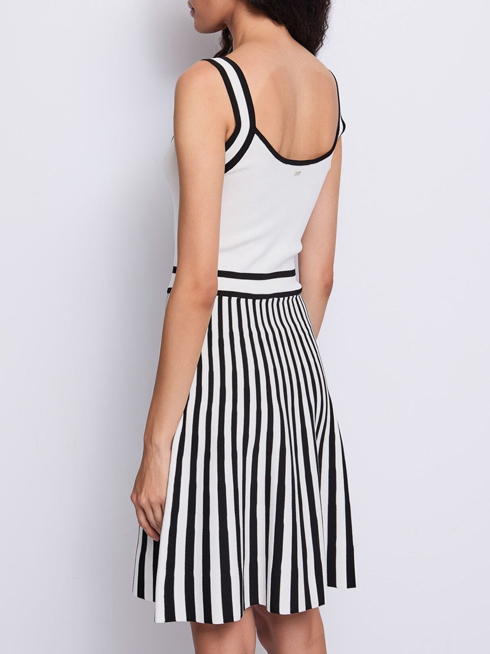 Gaudì Vestito Mini Gaudi da Donna - Nero Bianco