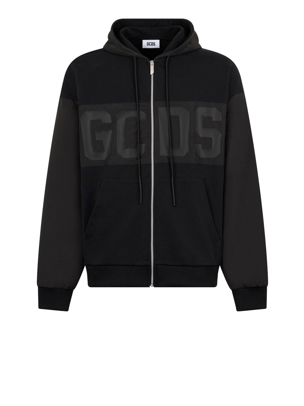 Felpa Zip Gcds da Uomo - Nero