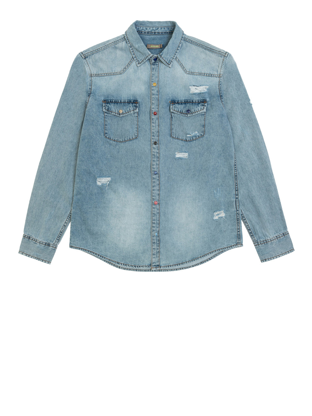 Camicia Jeans Gianni Lupo da Uomo - Denim