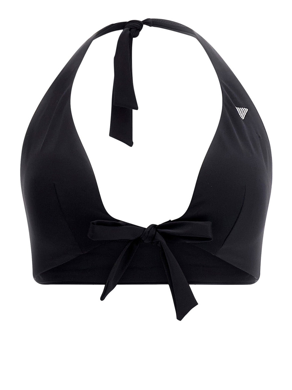 Bikini Pezzo Sopra Guess Halter Bra da Donna - Nero