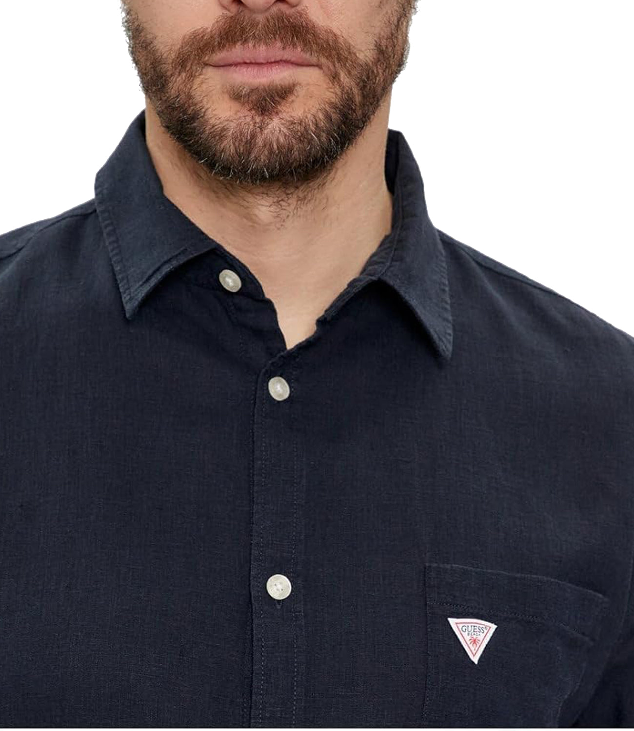 Guess Camicia Maniche Lunghe Uomo Mod. F4GH00 WG3L0 G7V2 Blu