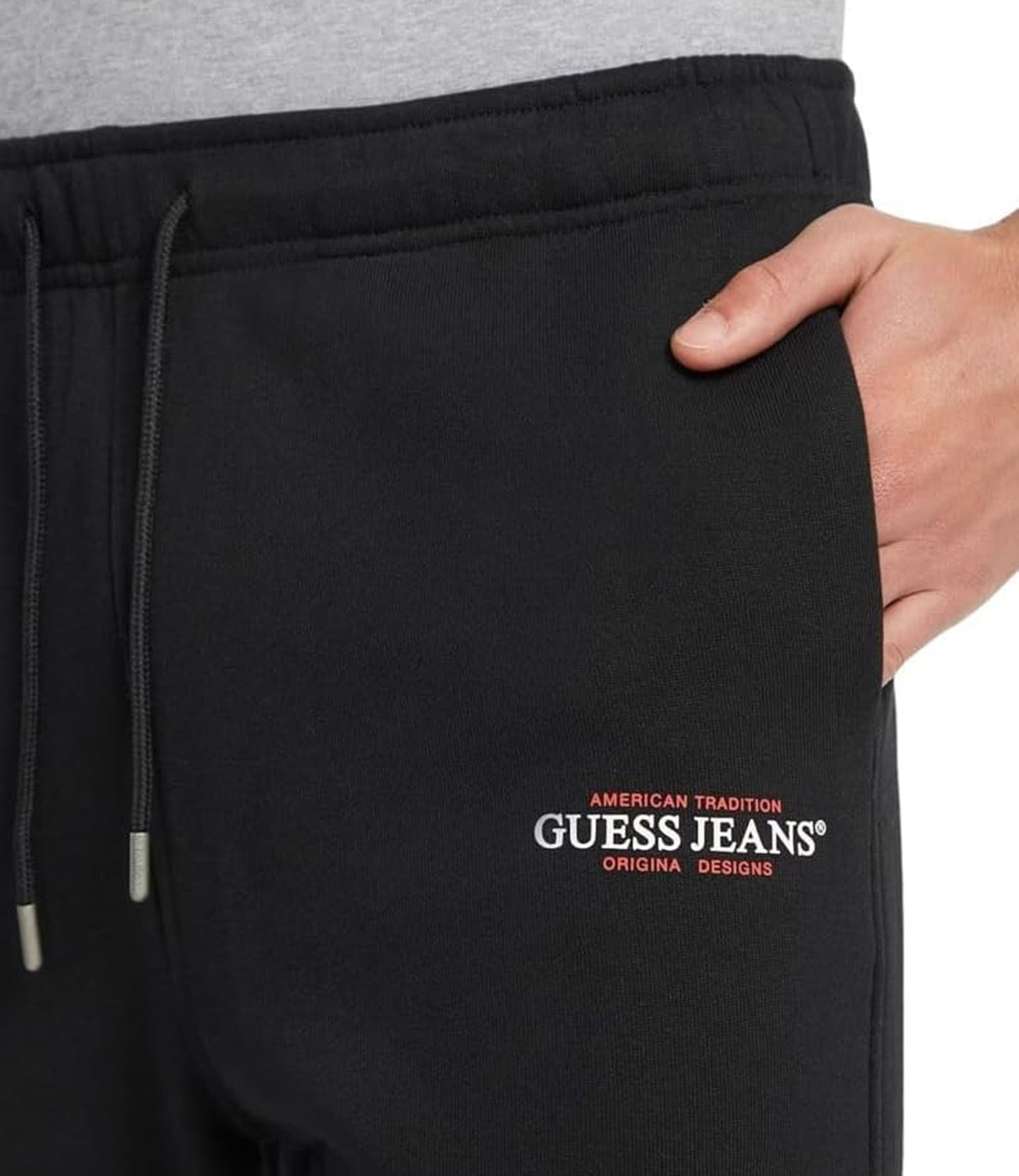 GUESS JEANS Pantalone joggers Uomo Mod. M4YB18 K9W31 JBLK Nero