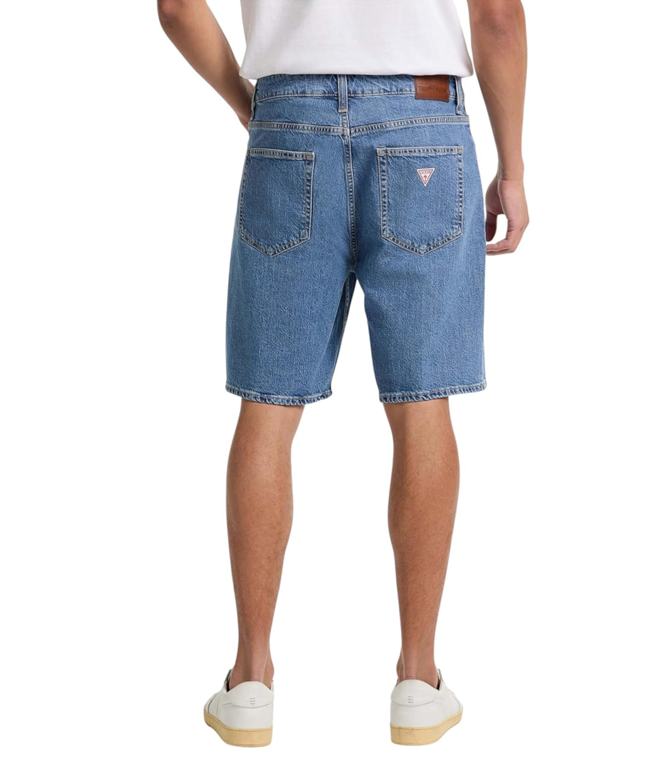GUESS JEANS Bermuda Jeans Uomo Mod. M4YD37 D5M54 GAM1 DENIM Blu