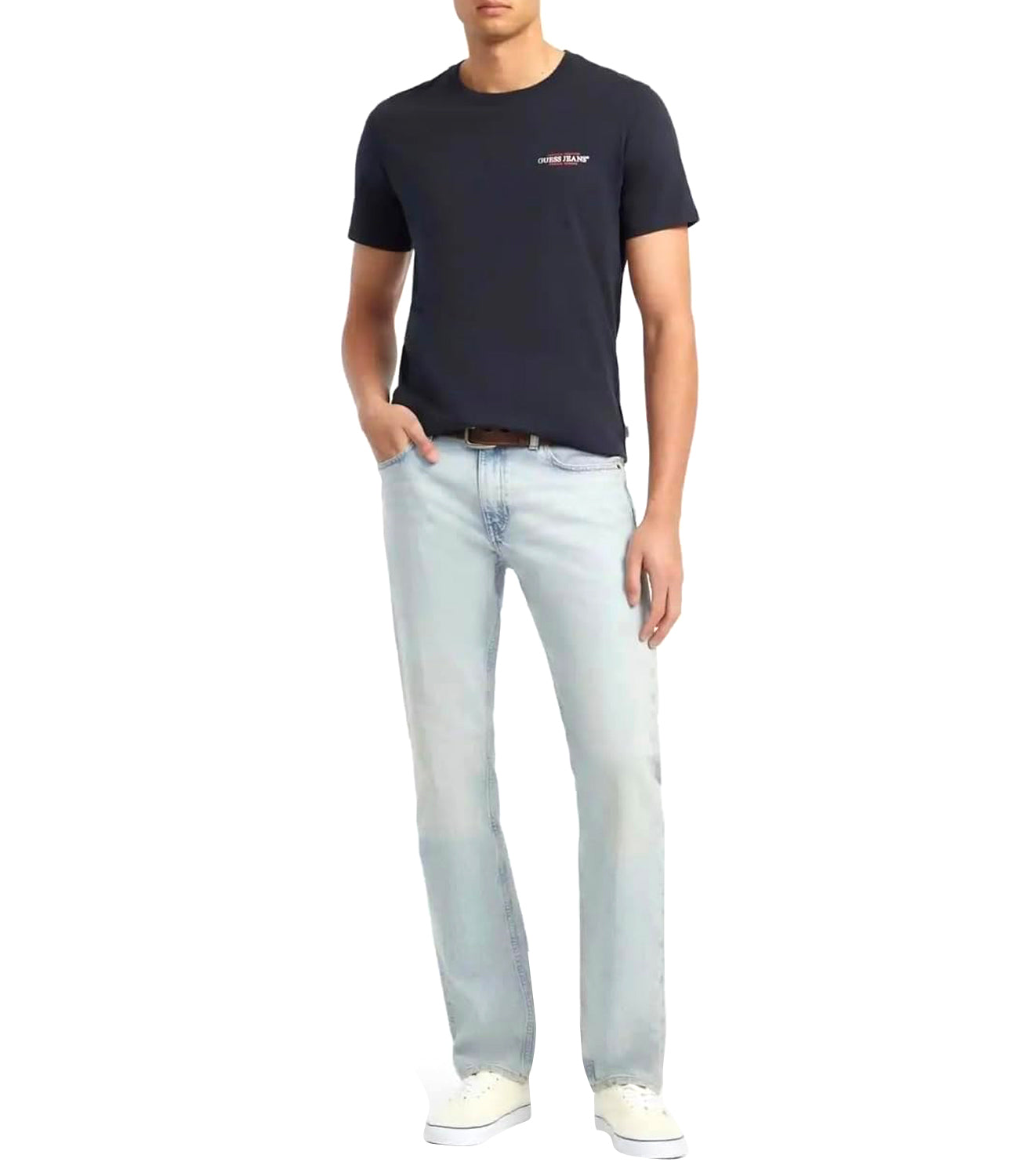 GUESS JEANS T-shirt Uomo Mod. M4YI55 K8HM0 A71W Blu