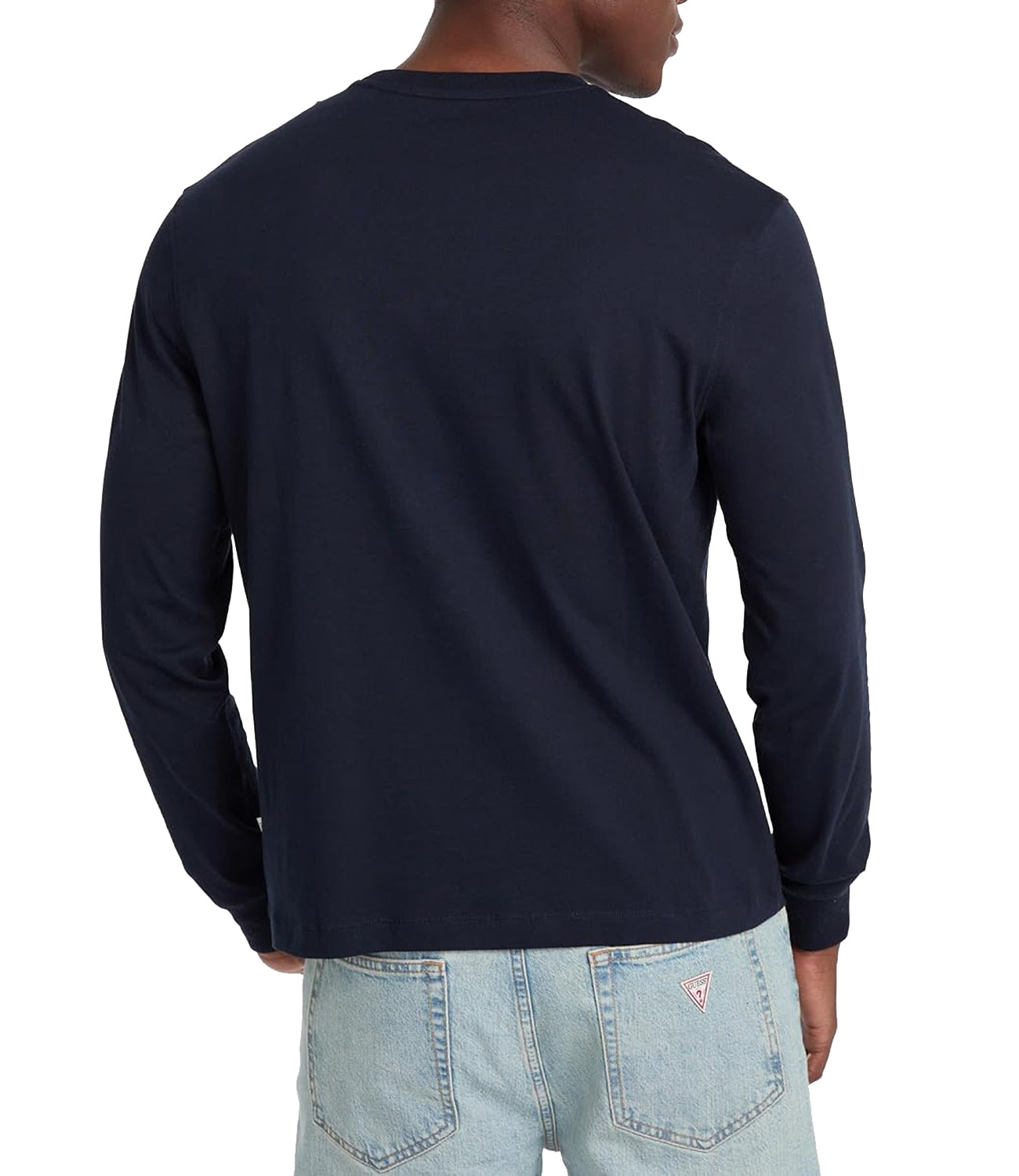 GUESS JEANS T-shitr Maniche Lunghe Uomo Mod. M5RI84 K8HM0 A71W Blu