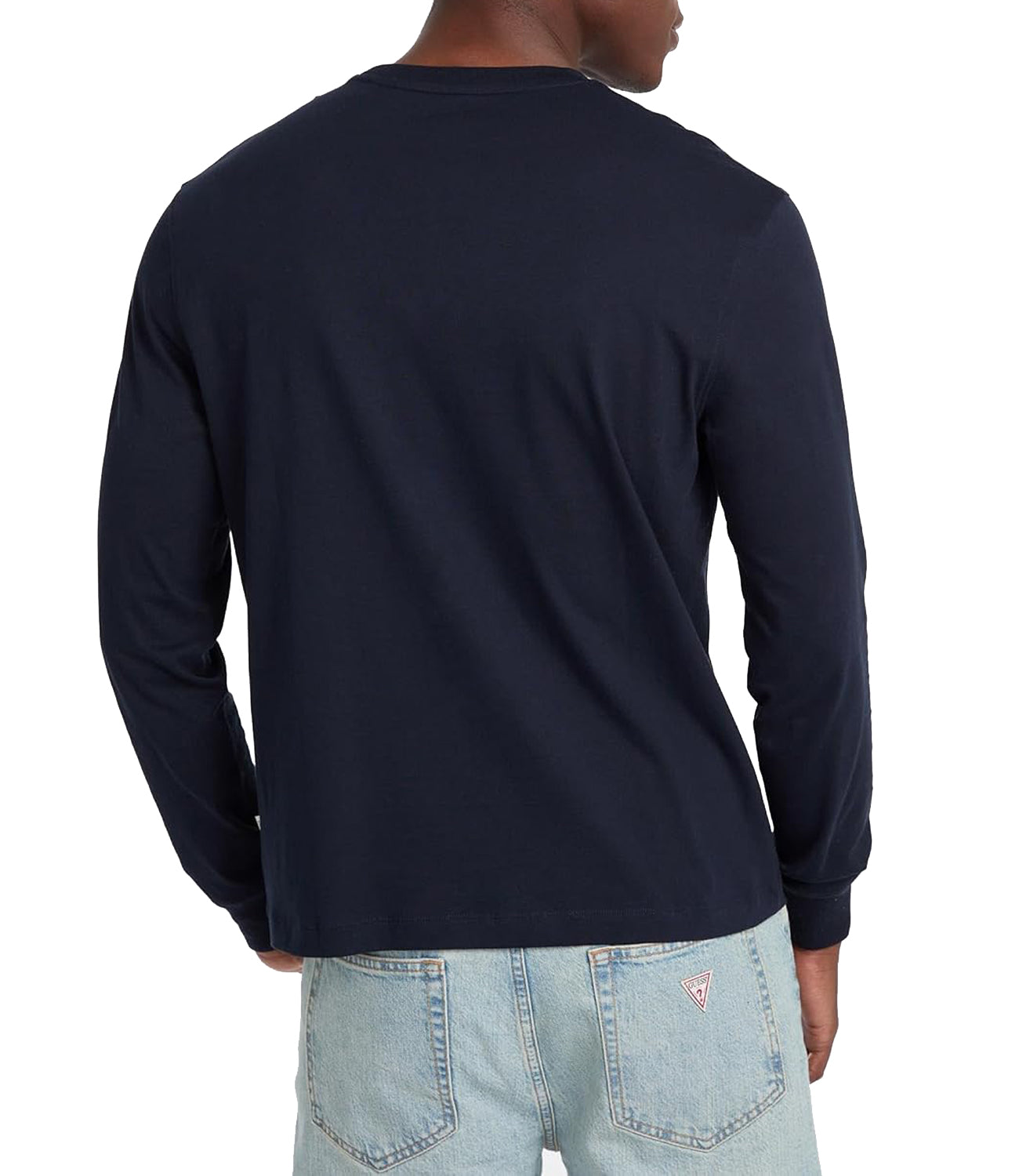 GUESS JEANS T-shitr Maniche Lunghe Uomo Mod. M5RI84 K8HM0 A71W Blu