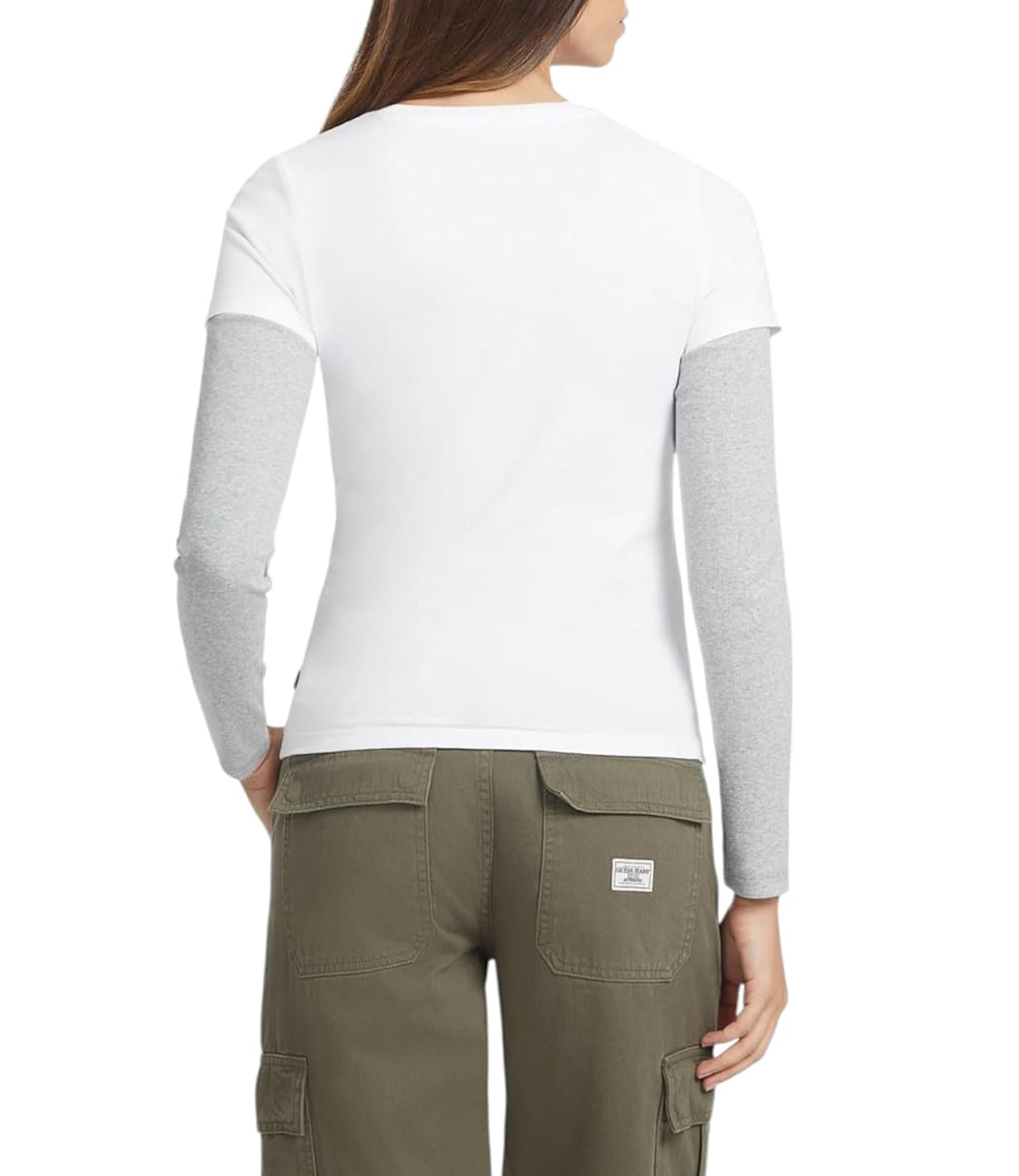 GUESS JEANS T-shirt Donna Mod. W4YI02 J1314 G011 Bianco