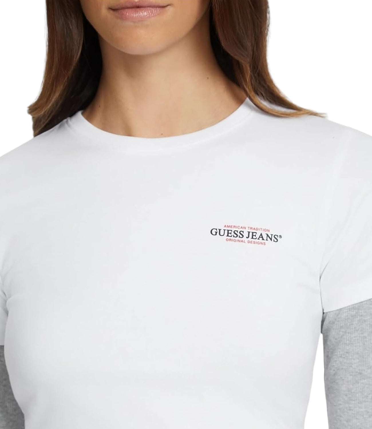 GUESS JEANS T-shirt Donna Mod. W4YI02 J1314 G011 Bianco